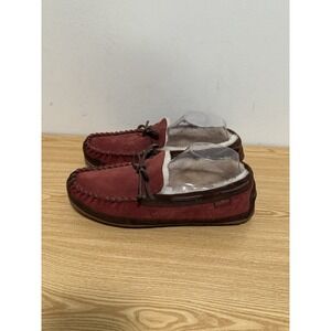 L.L.Bean Wicked Good Moccasins Dark Russet/Dark Earth 264593 Men's Size 10 M EUC